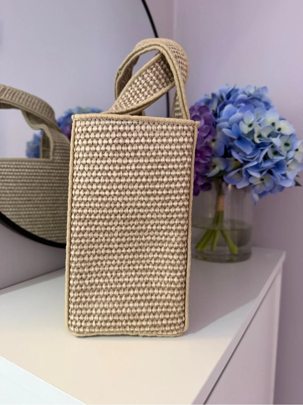 Woven Beige Women’s Bag 10*7,5 inches